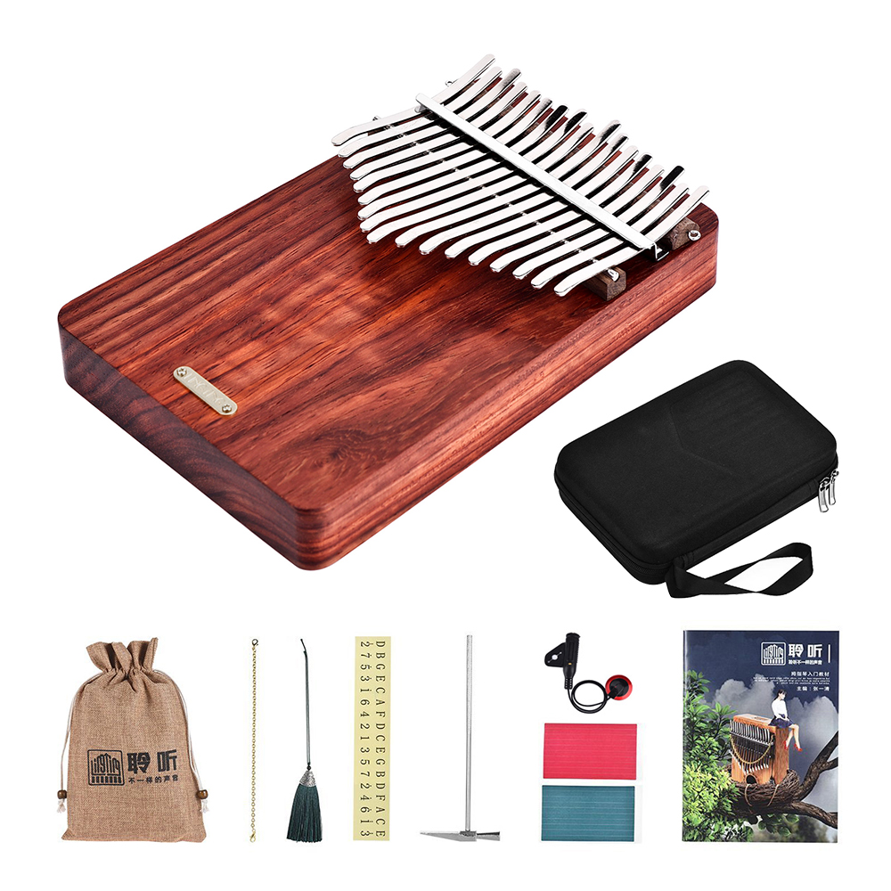 Musical Instrument Of Keyboard - LINGTING 17 keys Kalimba Portable Finger