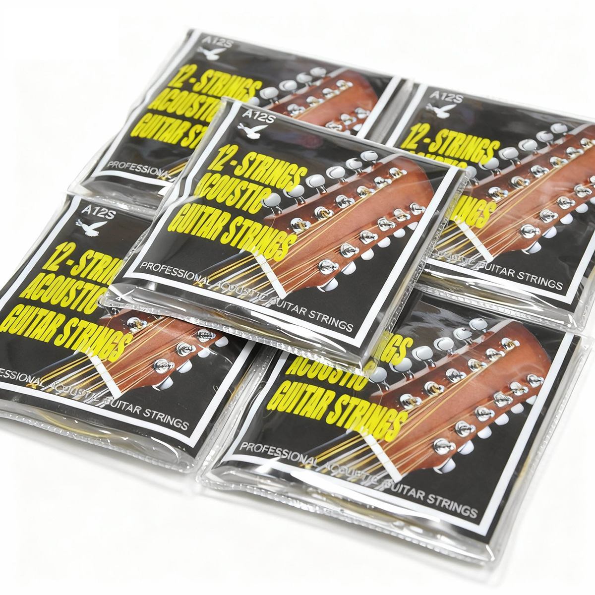 Musical Instrument With Strings - 12-strings Folk Acoustic Guitar String Set,