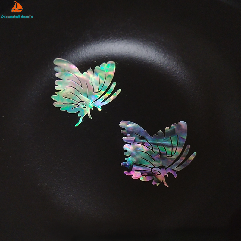 Musical Instrument Craft - 2 PC Abalone (Pāua) Shell Pieces