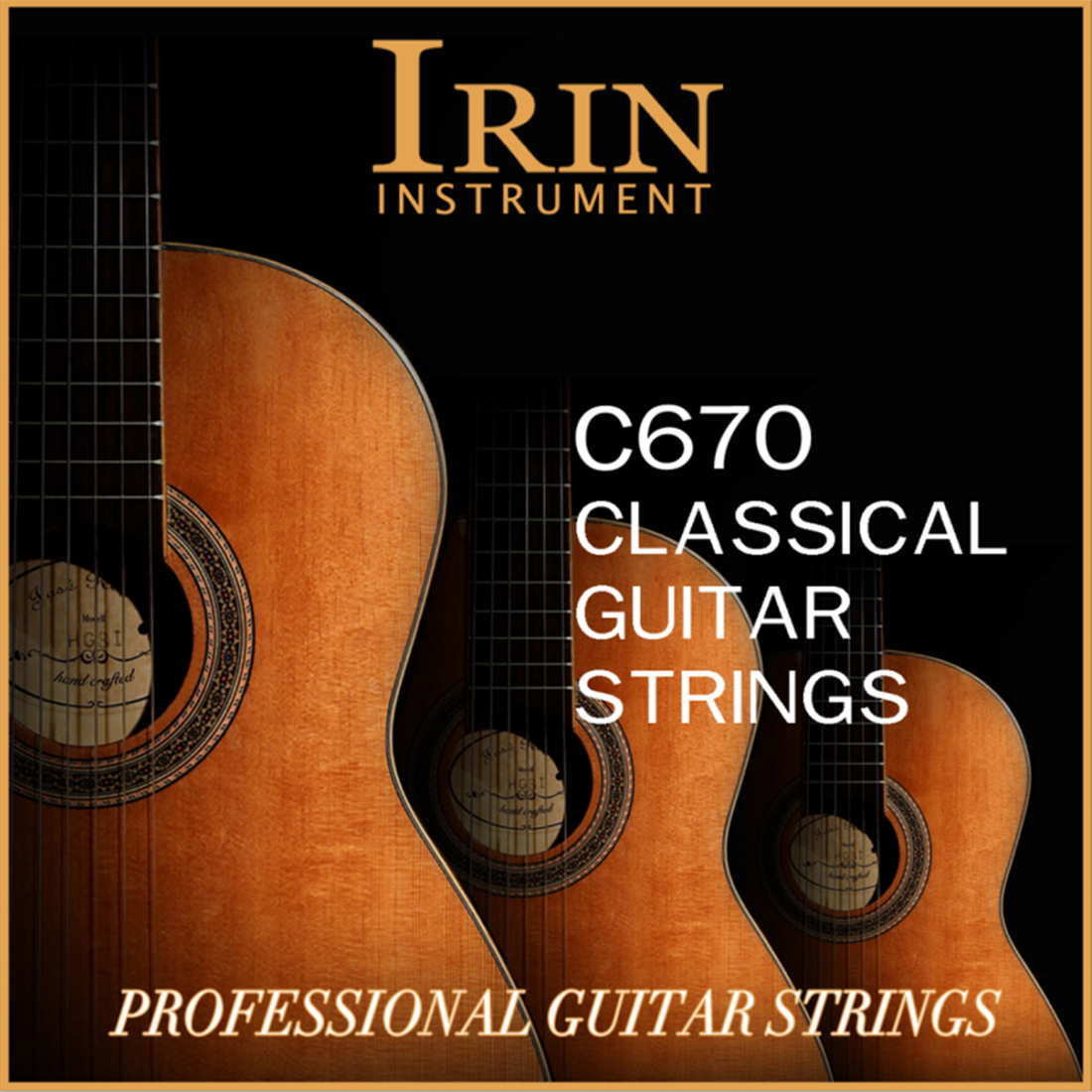 Musical Instrument With Strings - IRIN C670 Classical Classic Guitar Strings