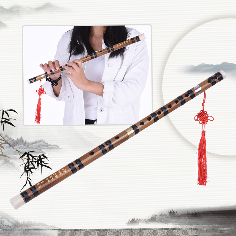 Musical Instrument Lute - Pluggable Handmade Bitter Bamboo Flute/Dizi Traditional