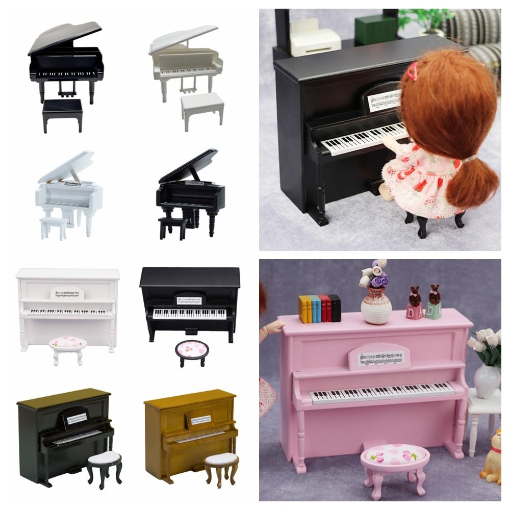 Musical Instrument Craft - Craft 1/12 Doll Piano Multicolor Scene