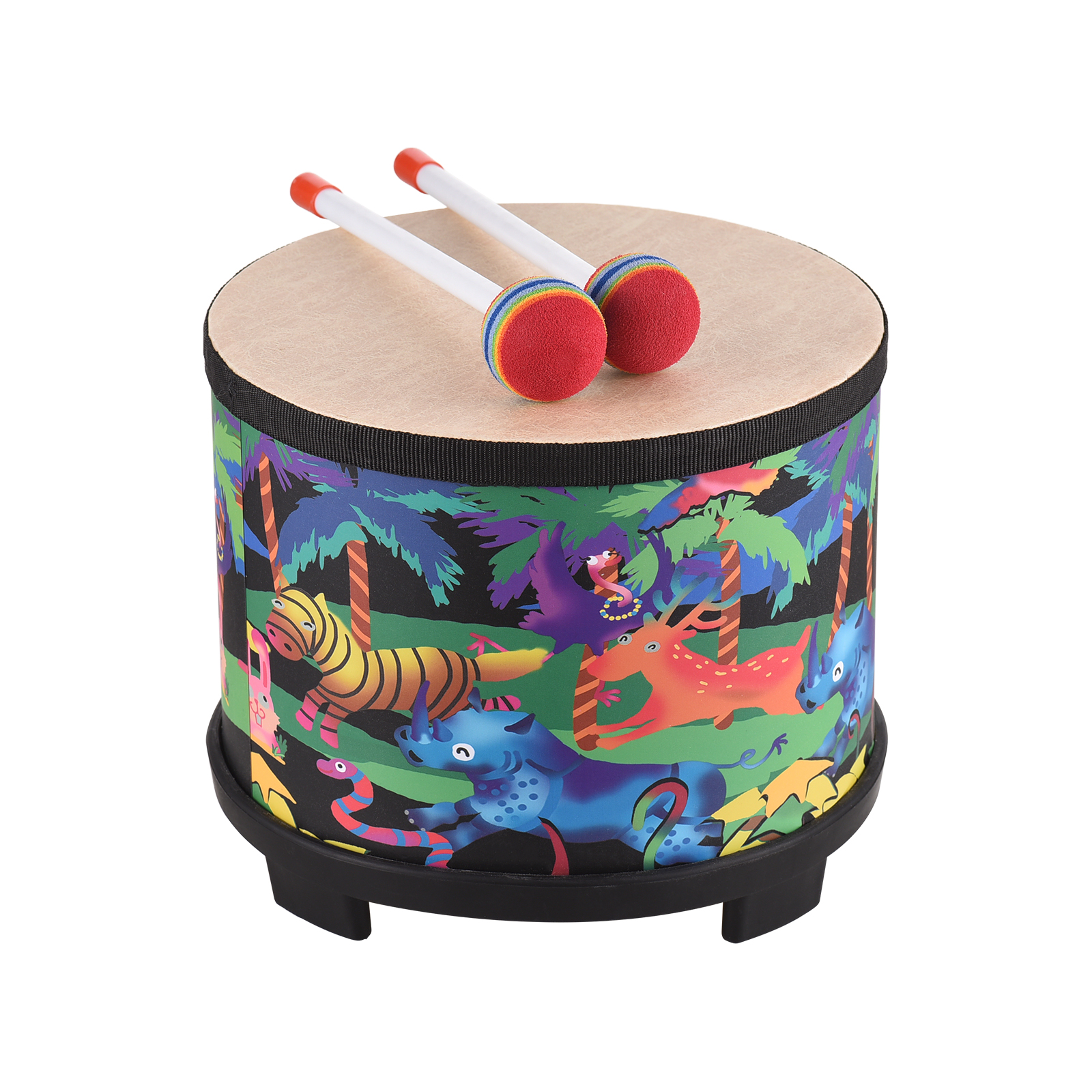 Bongo Drum Set - Drum Percussion Instrument 8-inch Floor Drum