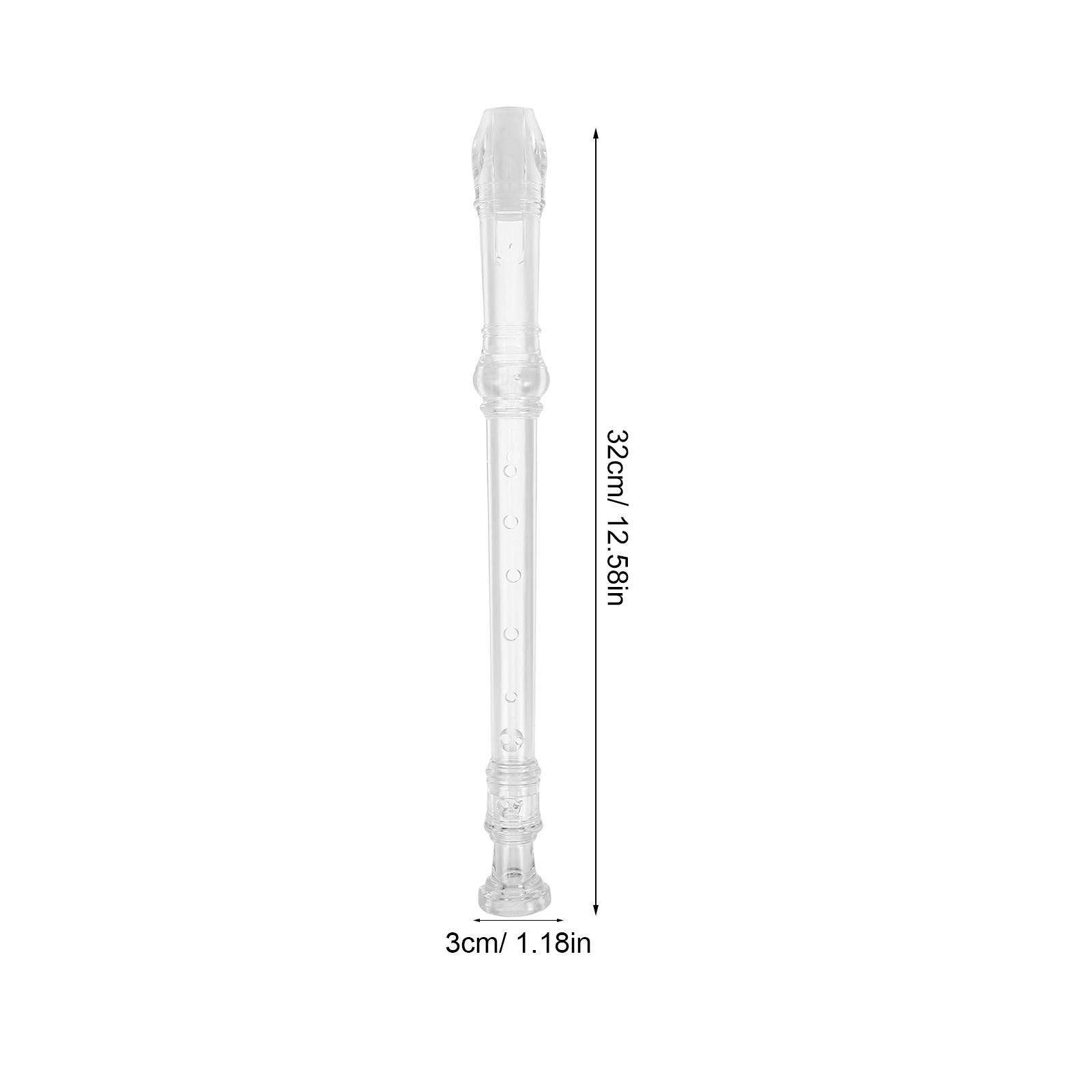 1Set Soprano Recorder Transpar - Soprano Recorder Plastic incelemesi ve fiyatı