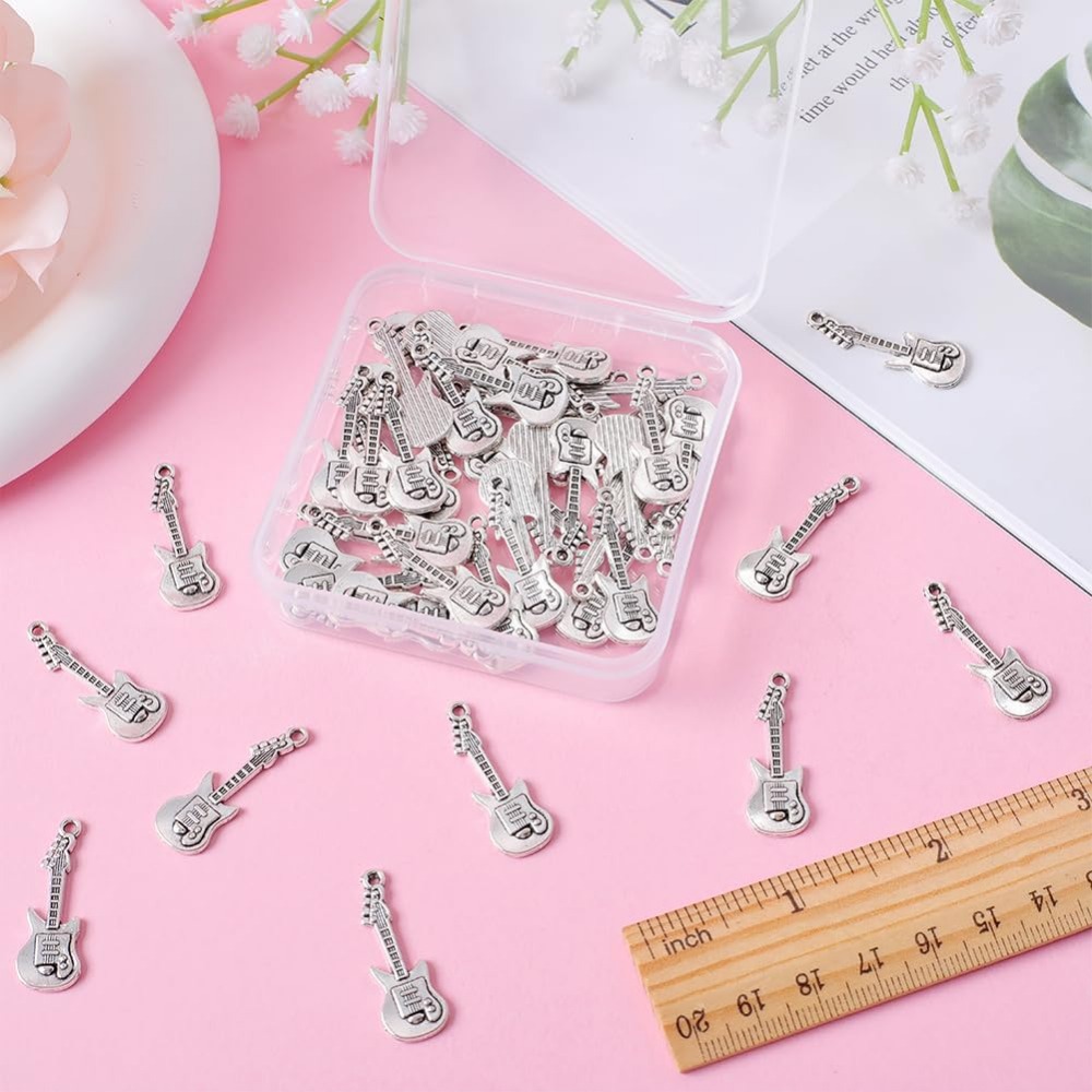 1 Box 50Pcs Vintage Guitar Cha - Musical Instrument Craft incelemesi ve fiyatı
