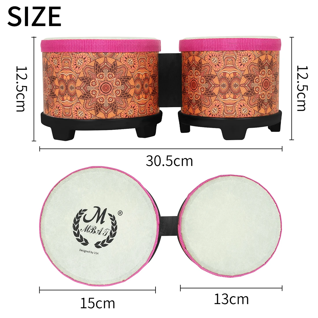 Portable 5+6 Inch Bongos Drum  - Bongo Drum Set incelemesi ve fiyatı