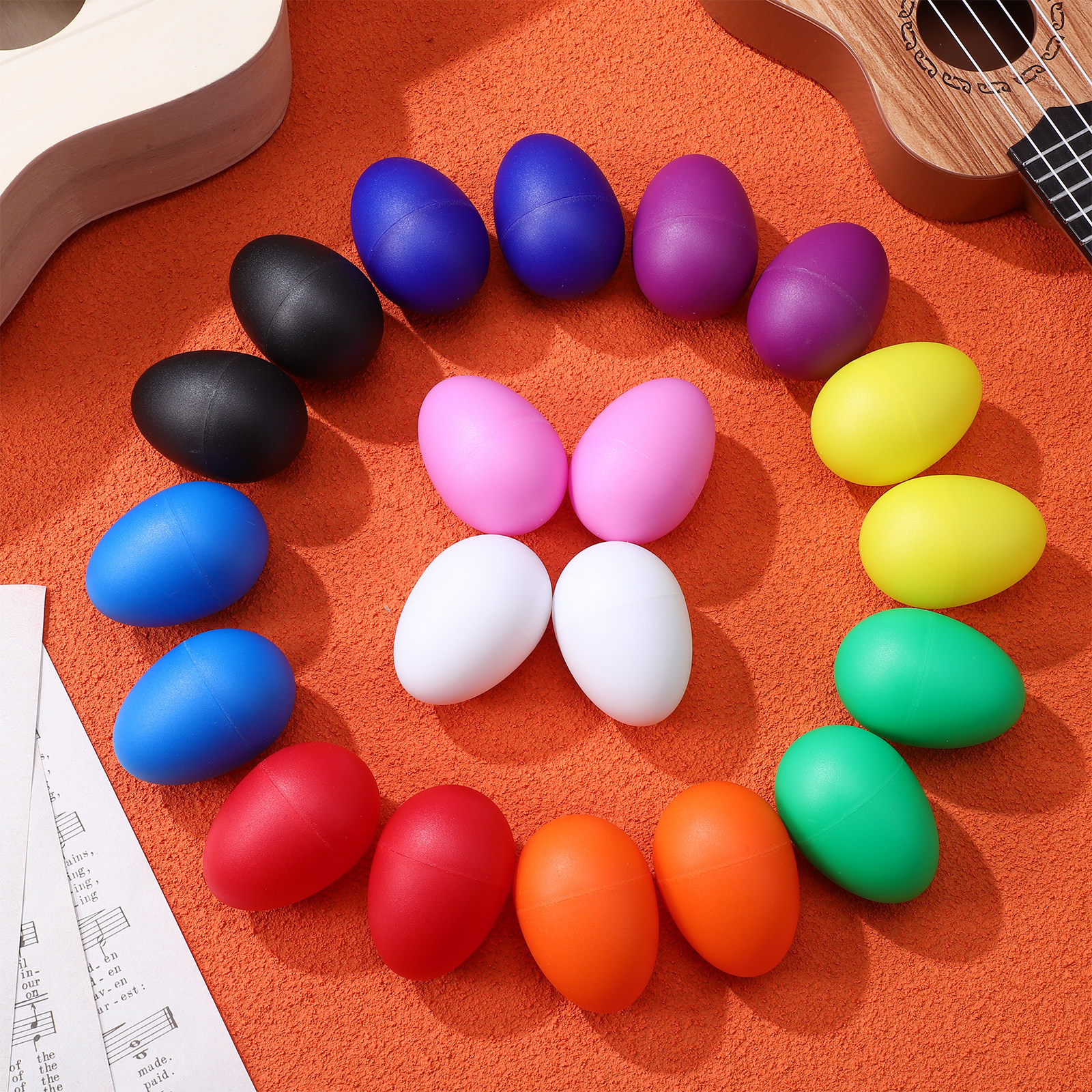 20Pcs Vibrant Shaker Eggs Plas - Musical Instrument Maraca incelemesi ve fiyatı