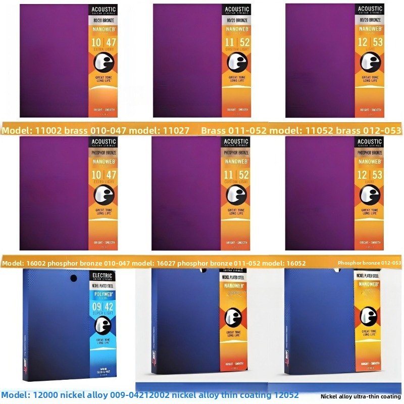 Coated Acoustic Guitar Strings - Musical Instrument With Strings incelemesi ve fiyatı