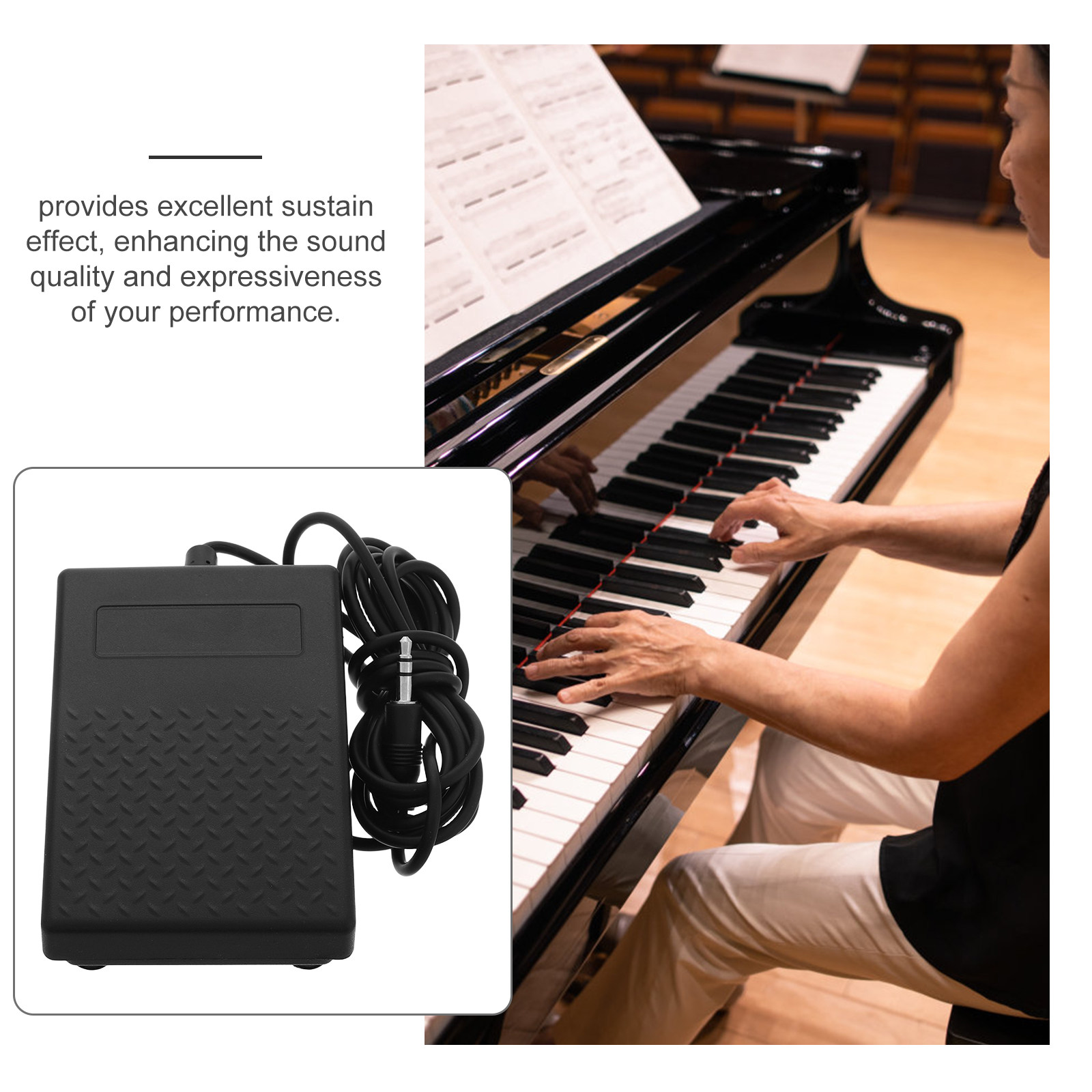 Universal Sustain Pedal for Di - Musical Instrument Of Keyboard incelemesi ve fiyatı