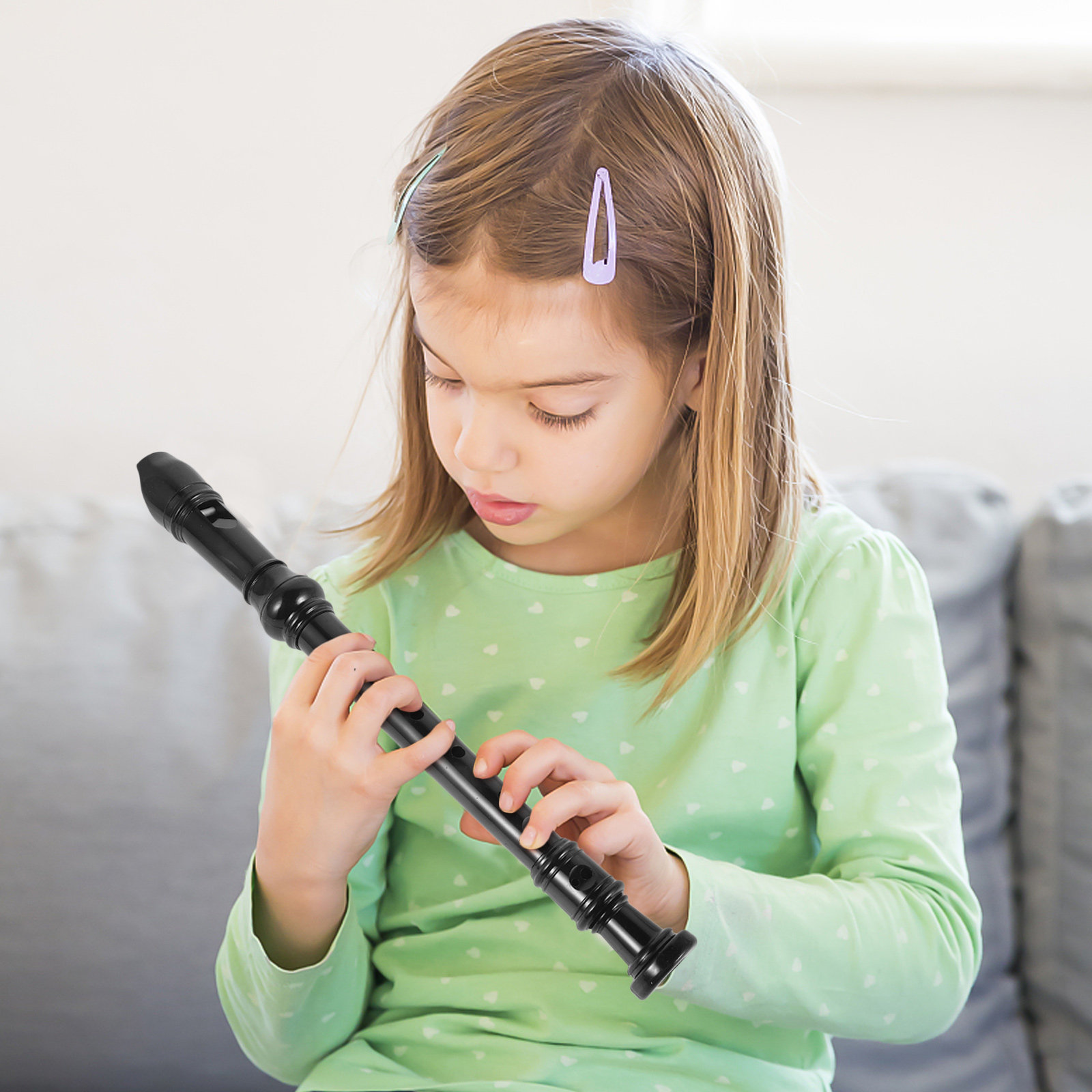 8 Hole Transparent Black Sopra - Soprano Recorder Plastic incelemesi ve fiyatı