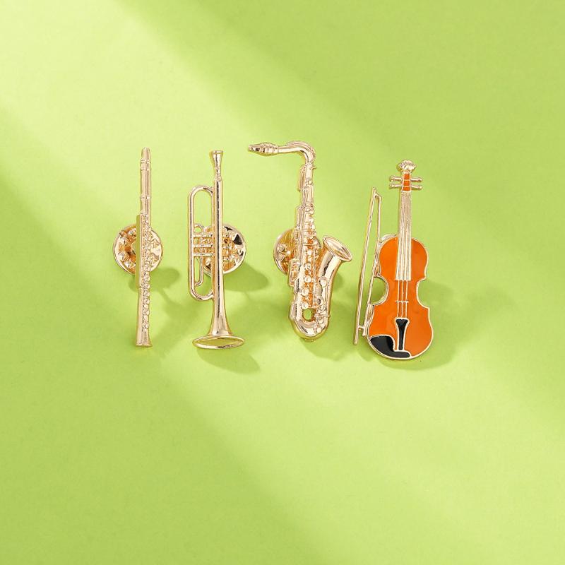 1Pcs Fun Music Orchestra Badge - Musical Instrument Like Trumpet incelemesi ve fiyatı
