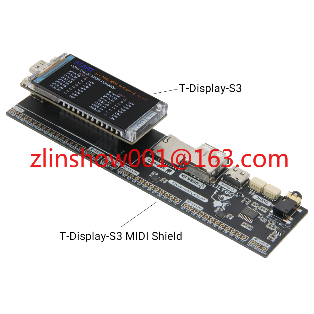T-Display-S3 MIDI Shield Devel - Musical Instrument Digital Interface incelemesi ve fiyatı