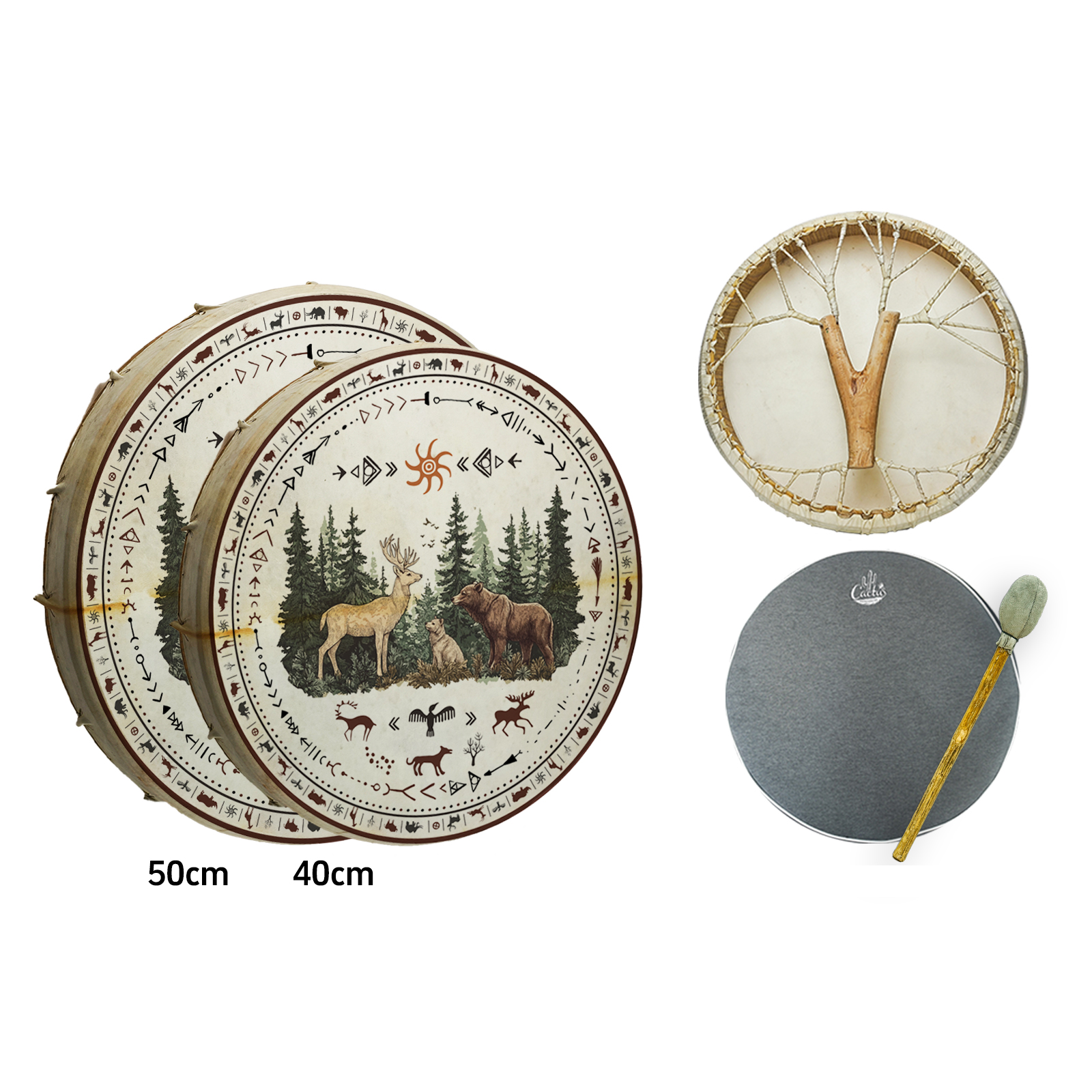 Professional Shamanic Drum Set - Bongo Drum Set incelemesi ve fiyatı