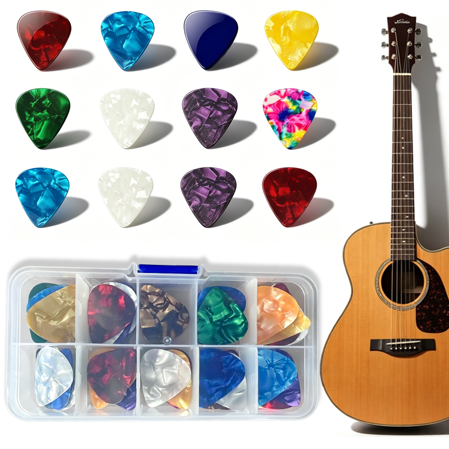 20-50pcs Boxed Celluloid Guita - Musical Instrument Gif incelemesi ve fiyatı