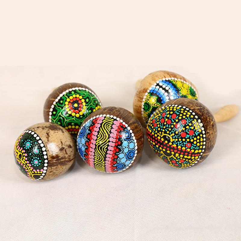 Painted Coconut Shell Maracas  - Musical Instrument Maraca incelemesi ve fiyatı