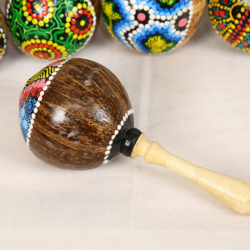 Painted Coconut Shell Maracas  - Musical Instrument Maraca incelemesi ve fiyatı