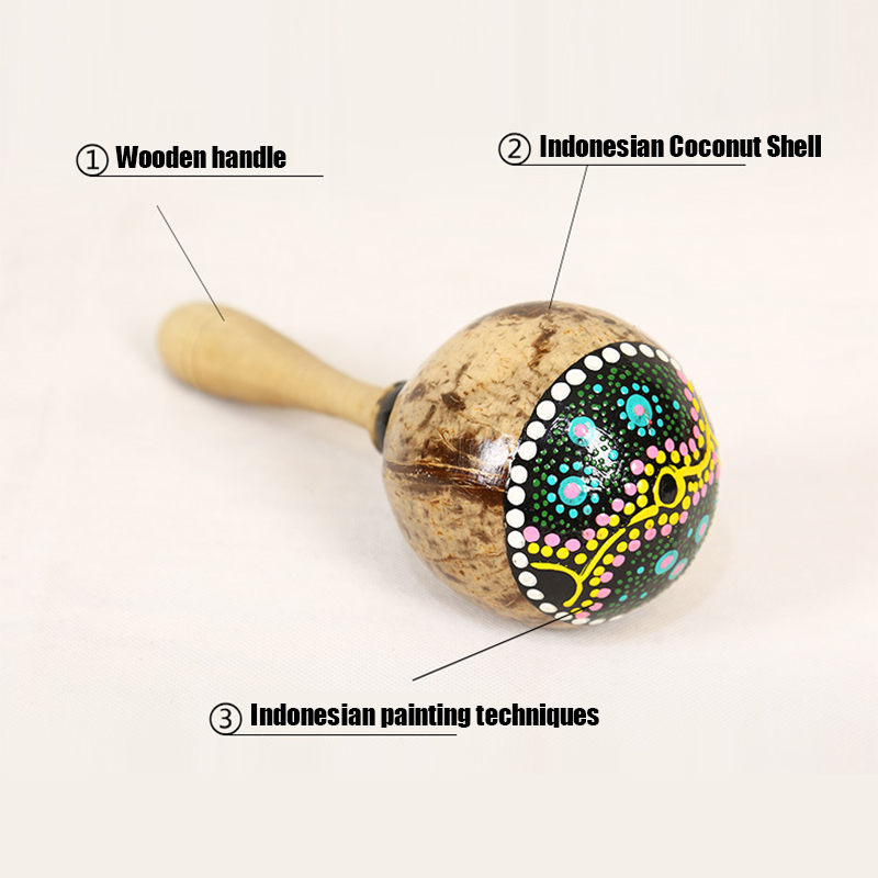 Painted Coconut Shell Maracas  - Musical Instrument Maraca incelemesi ve fiyatı