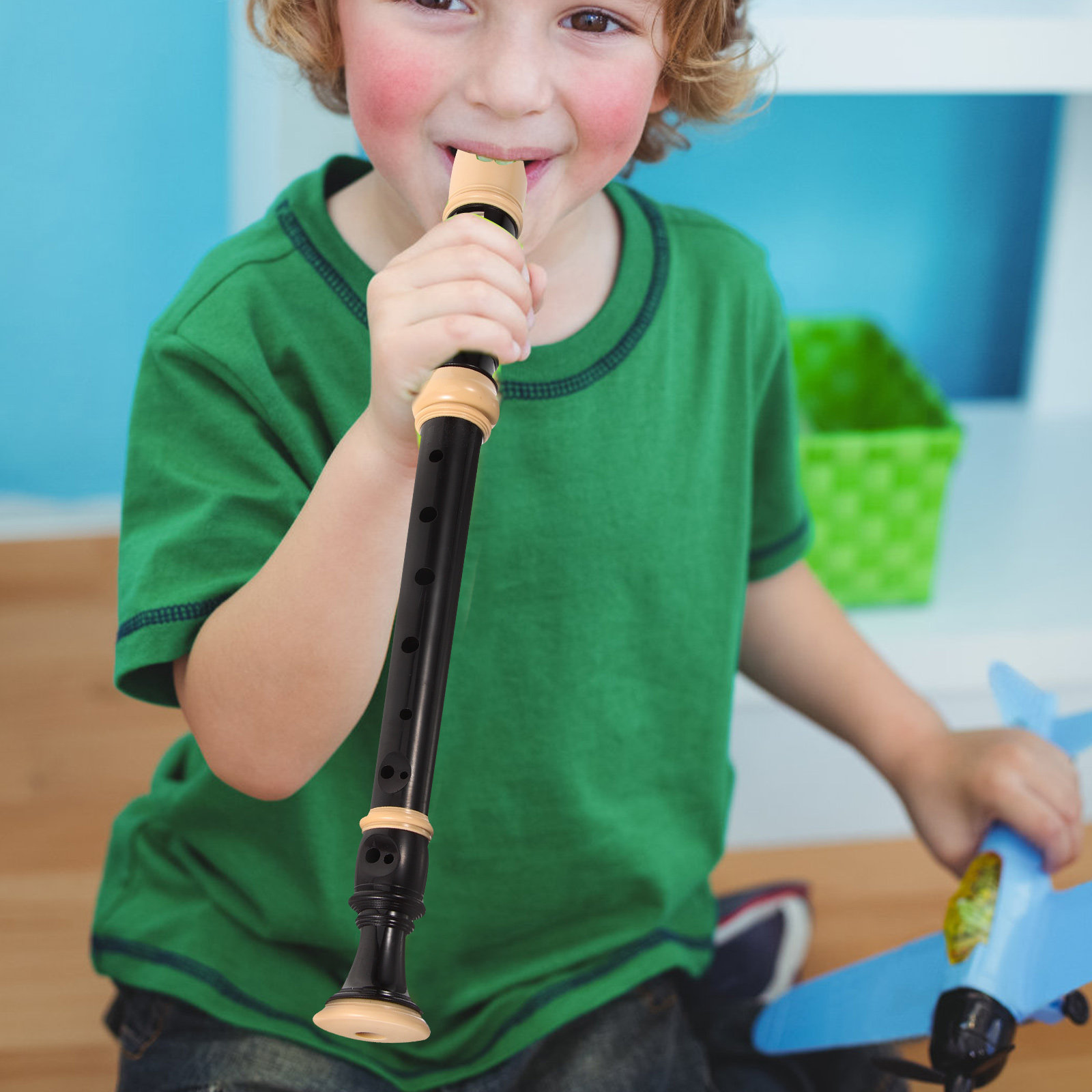 1Set German 8 Hole Soprano Rec - Soprano Recorder Plastic incelemesi ve fiyatı