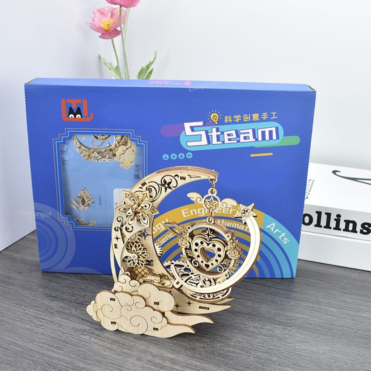 3D Wooden Puzzle Moon Star Mod - Musical Instrument Craft incelemesi ve fiyatı