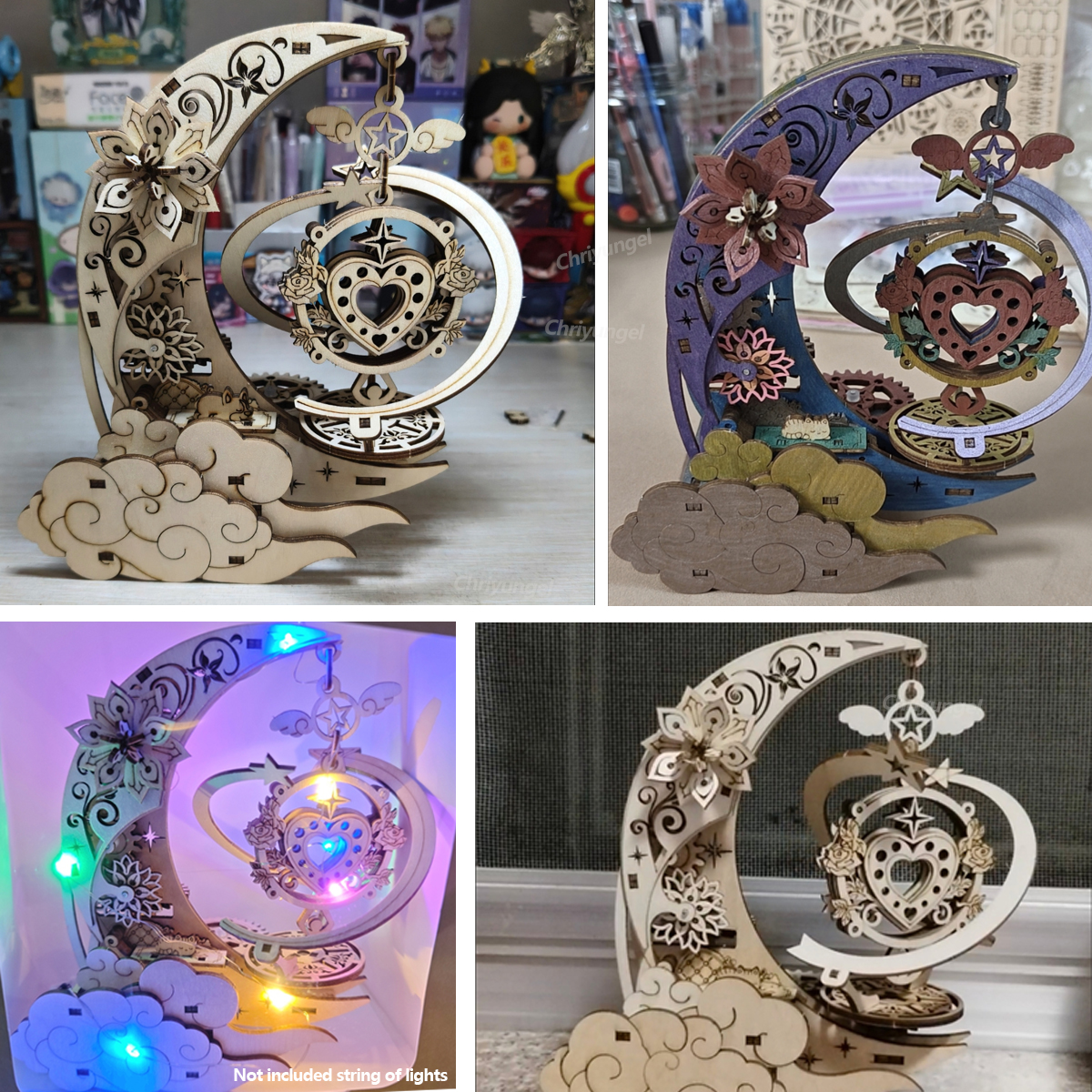 3D Wooden Puzzle Moon Star Mod - Musical Instrument Craft incelemesi ve fiyatı