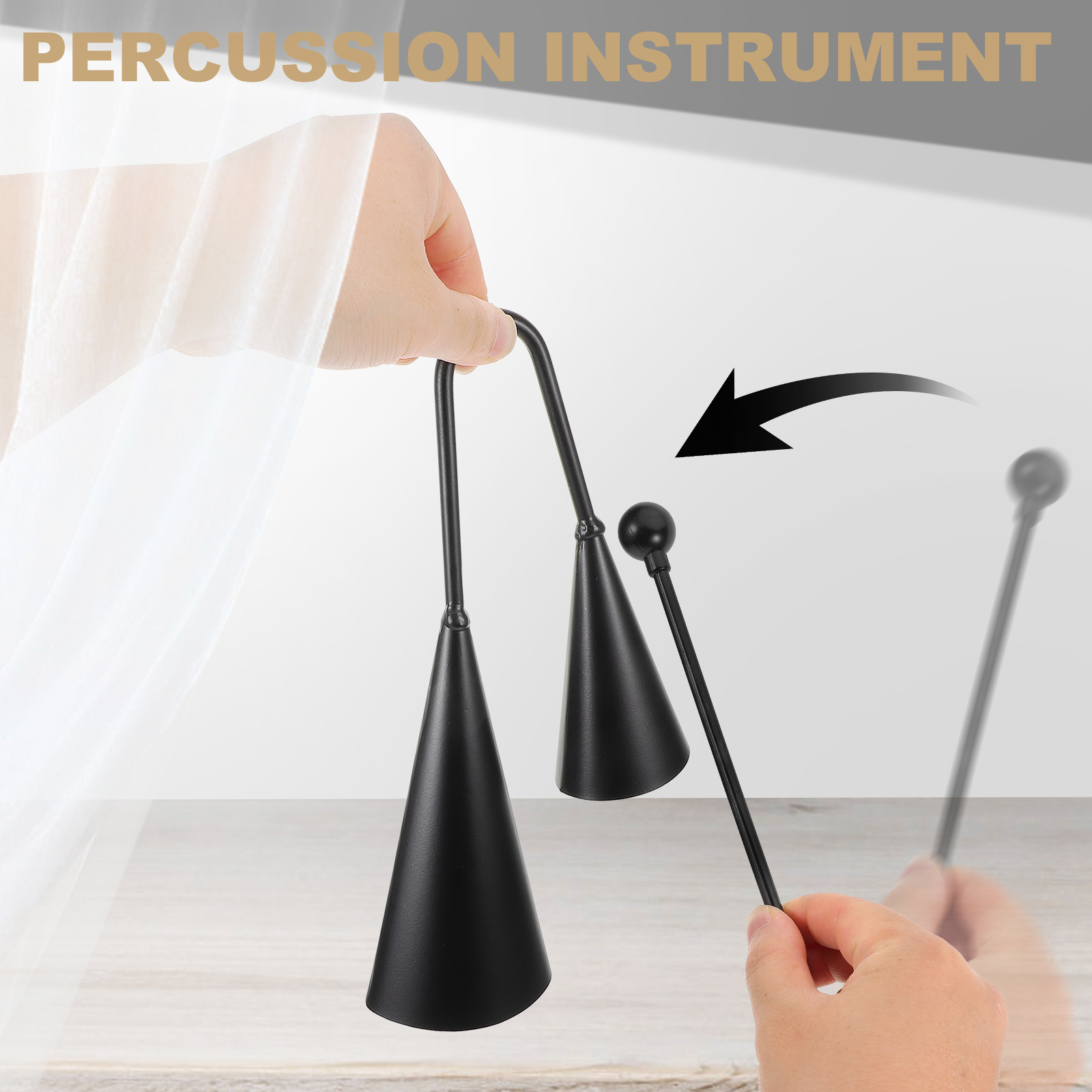 Double Trumpet Metal Cowbell A - Musical Instrument Agogo incelemesi ve fiyatı