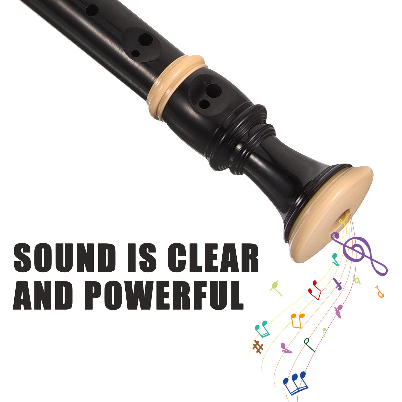 1Set German 8 Hole Soprano Rec - Soprano Recorder Plastic incelemesi ve fiyatı