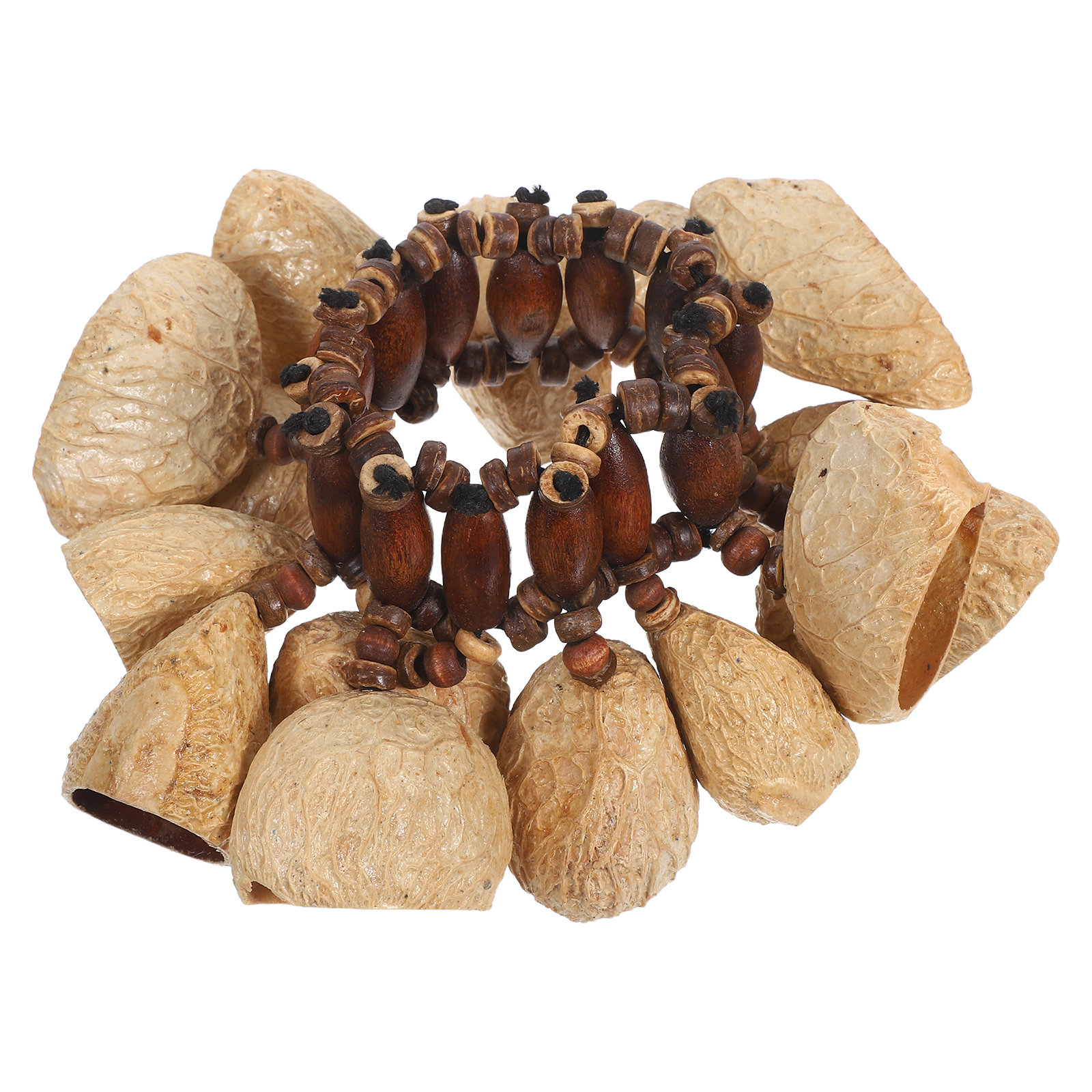 African Tribal Nut Shells Brac - Musical Instrument Maraca incelemesi ve fiyatı