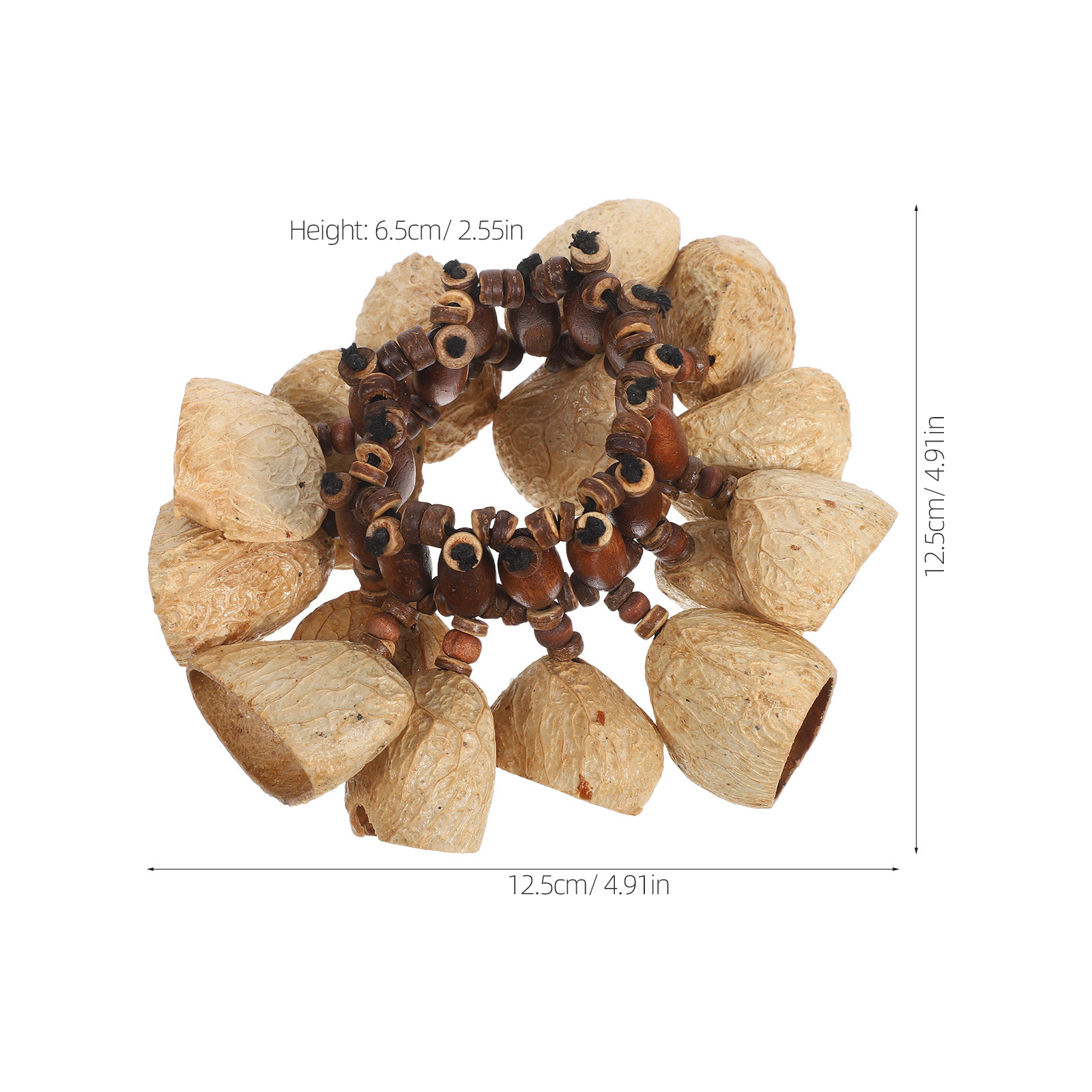 African Tribal Nut Shells Brac - Musical Instrument Maraca incelemesi ve fiyatı