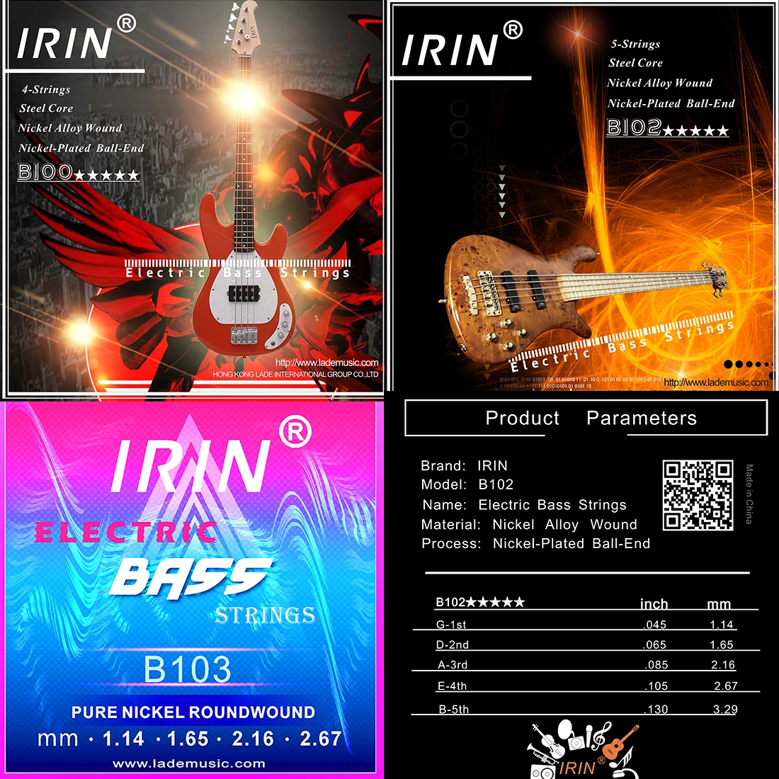 IRIN Electric Bass Strings Pro - Musical Instrument With Strings incelemesi ve fiyatı